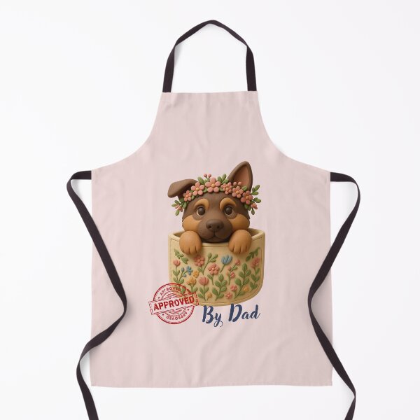 Item preview, Cute Boho German Shepherd Pocket Floral Dog Dad Graphic designed and sold by natayzedes.