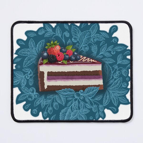 Item preview, Berry cake illustration designed and sold by and-creative2.