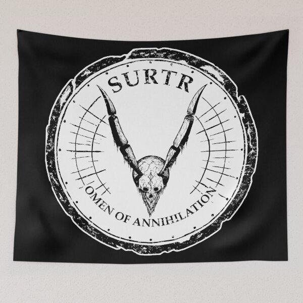 Item preview, Surtr - Omen of Annihilation | Grunge Horned Skull designed and sold by surmind.