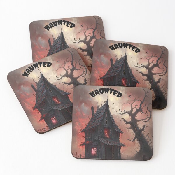 Item preview, Haunted - Spooky Haunted House Horror Art designed and sold by Modern Nest Art.