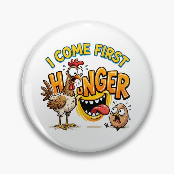 Item preview, Hunger Comes First: The Funny Chicken and Egg Dilemma designed and sold by AbderraimArt.