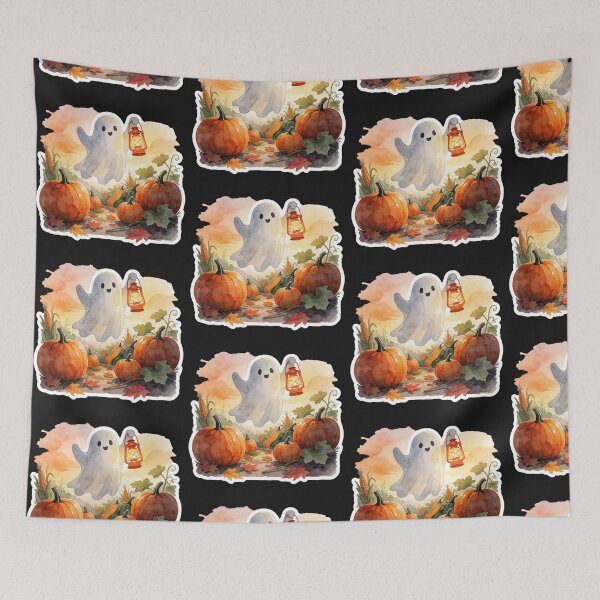 Item preview, Pumpkin Patch Ghost | Cozy Autumn Halloween designed and sold by AillustriaAK.