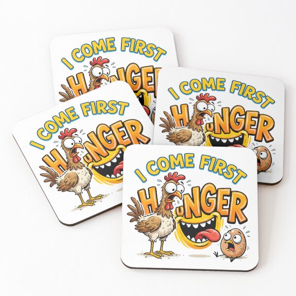 Item preview, Hunger Comes First: The Funny Chicken and Egg Dilemma designed and sold by AbderraimArt.