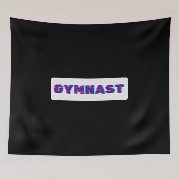 Item preview, Gymnast Glitch Aesthetic Typography Sport V1 designed and sold by creativerooney.