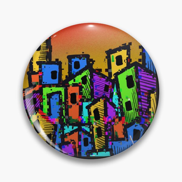 Item preview, Cyberpunk Glitch Cityscape Urban Street Art Poster designed and sold by PeterJaxx.