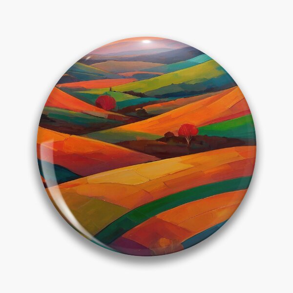 Item preview, Vibrant sunset over rolling hills designed and sold by paulrommer.