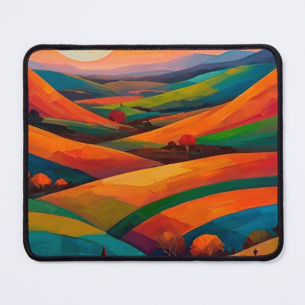Item preview, Vibrant sunset over rolling hills designed and sold by paulrommer.