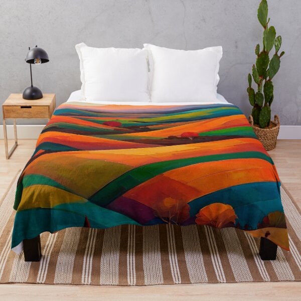 Item preview, Vibrant sunset over rolling hills designed and sold by paulrommer.