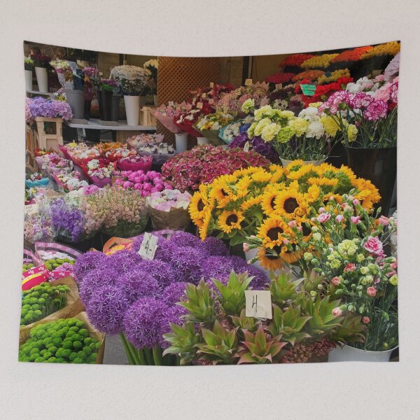 Item preview, Colourful Flower Market Tallinn Old Town Estonia designed and sold by Martyn R Arnold Fine Art Nature & Landscape Photography.