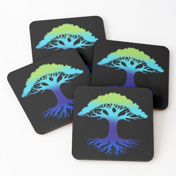 Item preview, Vibrant Tree of Life – Roots & Branches Gradient Design designed and sold by Hues of Zen.