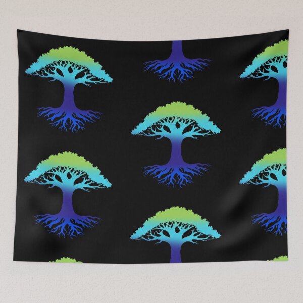 Item preview, Vibrant Tree of Life – Roots & Branches Gradient Design designed and sold by Hues of Zen.