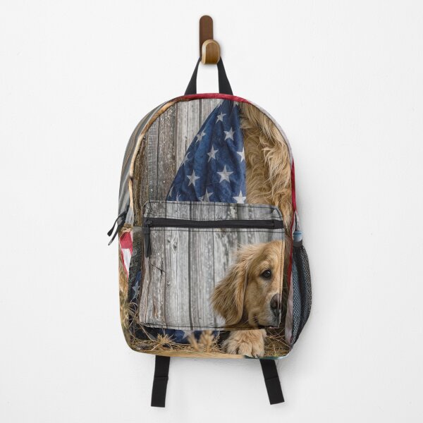 Item preview, American Flag on a Golden Retriever designed and sold by Maria Dryfhout.