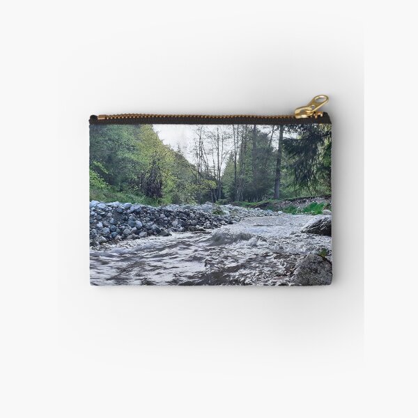 Item preview, Early Fall Mountain Stream – Scenic Autumn River from Romania designed and sold by MSMPrintDesign.