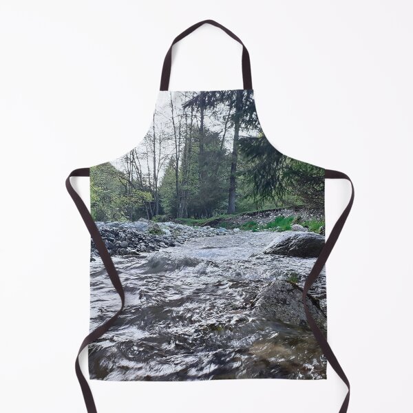 Item preview, Early Fall Mountain Stream – Scenic Autumn River from Romania designed and sold by MSMPrintDesign.