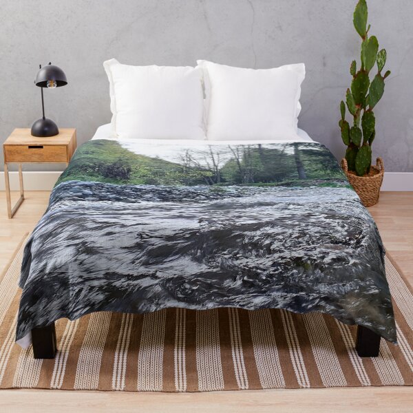 Item preview, Early Fall Mountain Stream – Scenic Autumn River from Romania designed and sold by MSMPrintDesign.