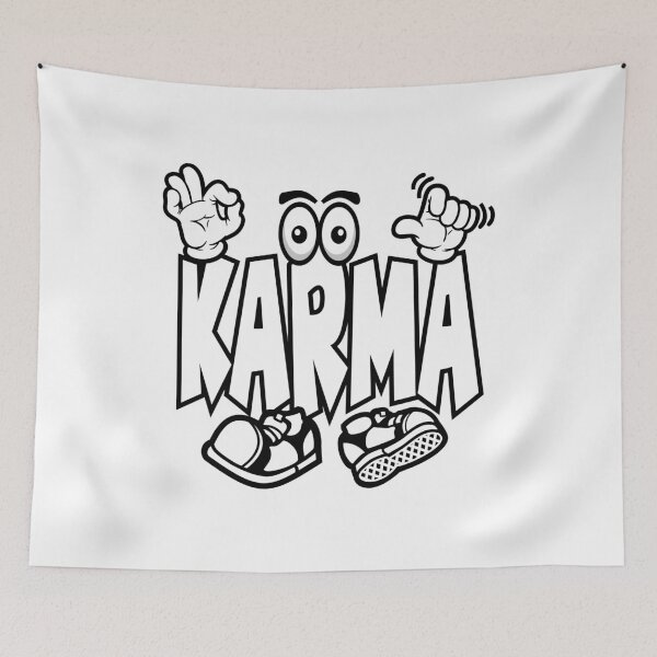 Item preview, Karma - SPIRITUALITY White Character lettering designed and sold by NFTWords.