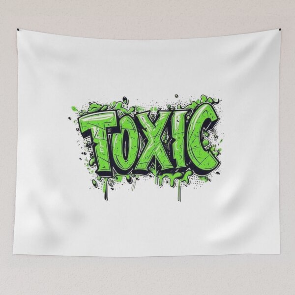 Item preview, Toxic Graffiti Street Art | Neon Green Urban Sticker Design designed and sold by MAStrends.