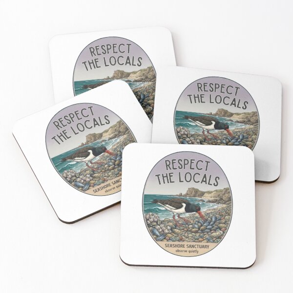 Item preview, Respect the Locals Oystercatcher  designed and sold by SilverOutlining.