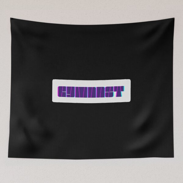 Item preview, Gymnast Glitch Aesthetic Typography Sport V2 designed and sold by creativerooney.