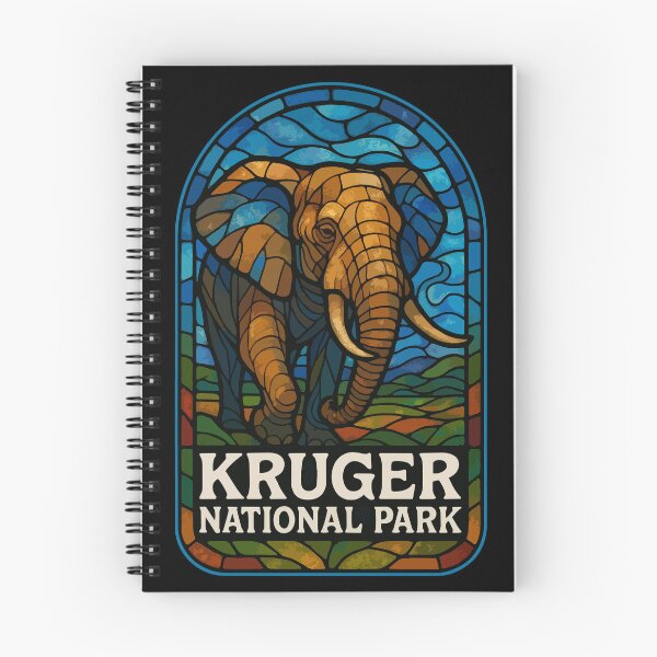 Item preview, Kruger National Park Elephant Stained Glass Art designed and sold by TomFrontierArt.