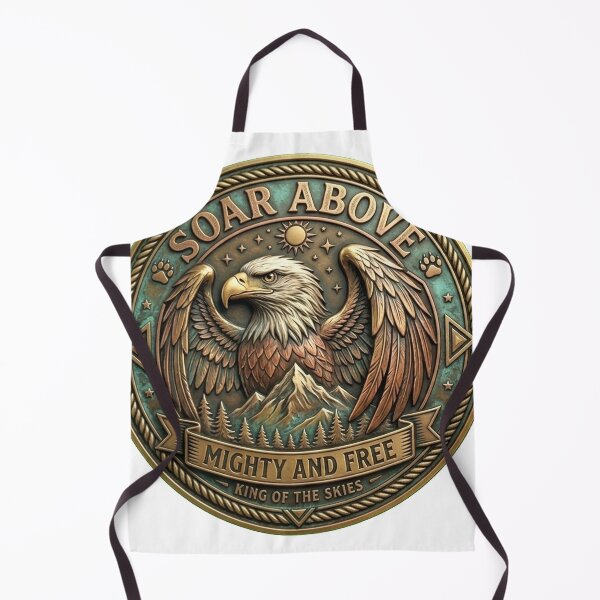 Item preview, Soar Above Mighty Bald Eagle Vintage Emblem designed and sold by Munib320.