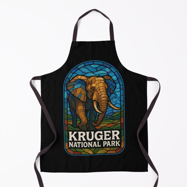Item preview, Kruger National Park Elephant Stained Glass Art designed and sold by TomFrontierArt.