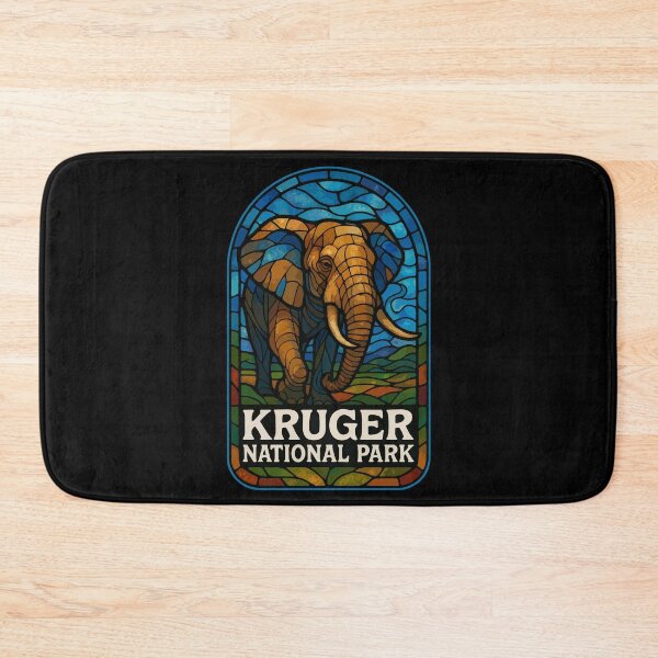 Item preview, Kruger National Park Elephant Stained Glass Art designed and sold by TomFrontierArt.