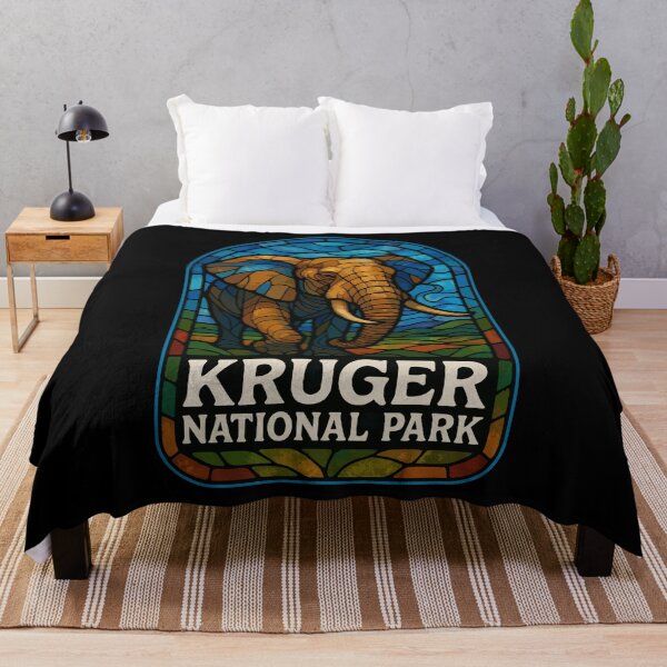 Item preview, Kruger National Park Elephant Stained Glass Art designed and sold by TomFrontierArt.