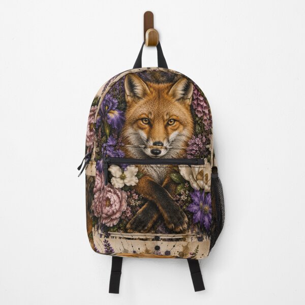 Item preview, Majestic Fox with Wildflowers | Boho Woodland Animal Art designed and sold by GalleryPeak.