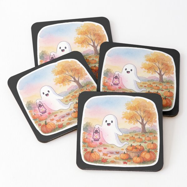 Item preview, Pumpkin Patch Ghost | Cozy Autumn Halloween designed and sold by AillustriaAK.