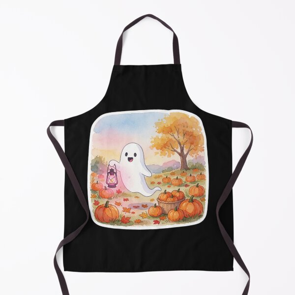 Item preview, Pumpkin Patch Ghost | Cozy Autumn Halloween designed and sold by AillustriaAK.