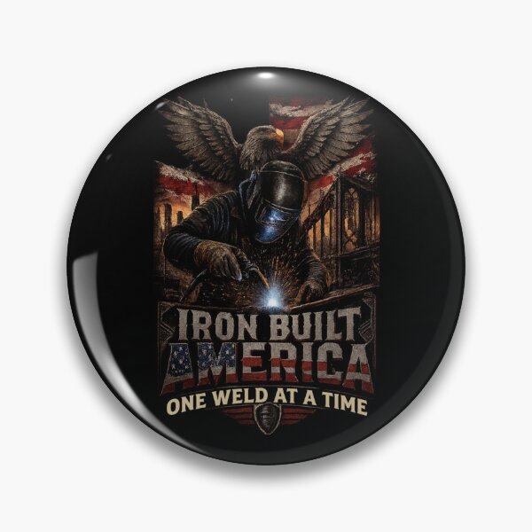 Item preview, Iron Built America One Weld At A Time | Welder Shirt designed and sold by LabCore.