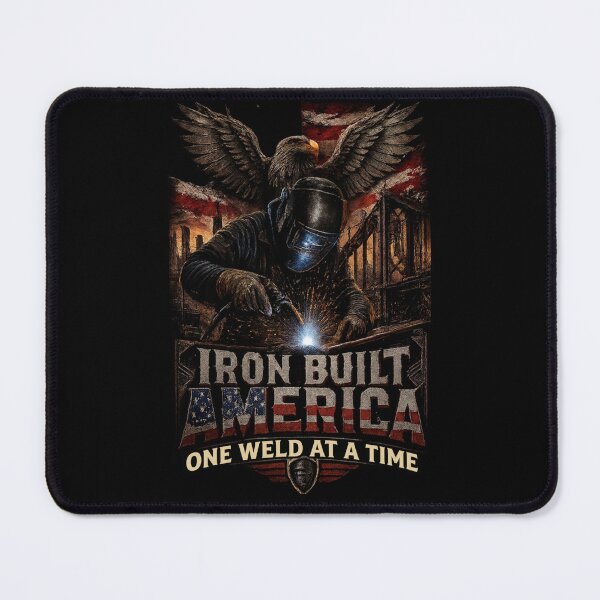 Item preview, Iron Built America One Weld At A Time | Welder Shirt designed and sold by LabCore.