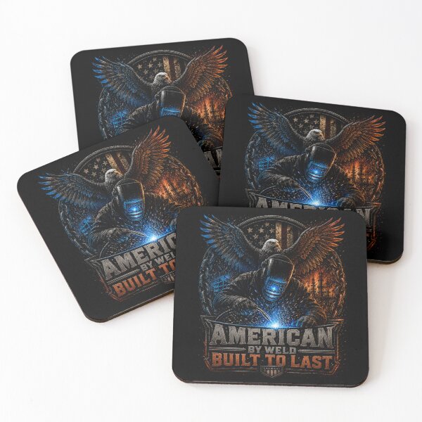Item preview, American By Weld Built To Last | Patriotic Welder Gift  designed and sold by LabCore.