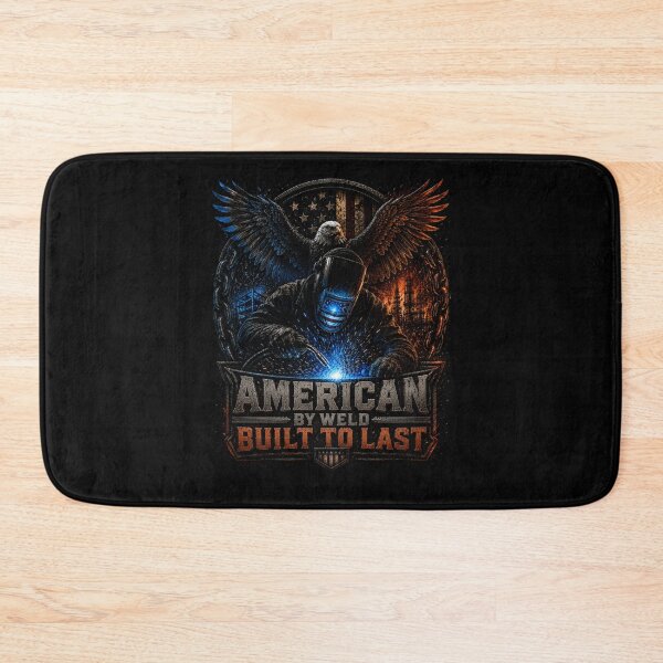 Item preview, American By Weld Built To Last | Patriotic Welder Gift  designed and sold by LabCore.