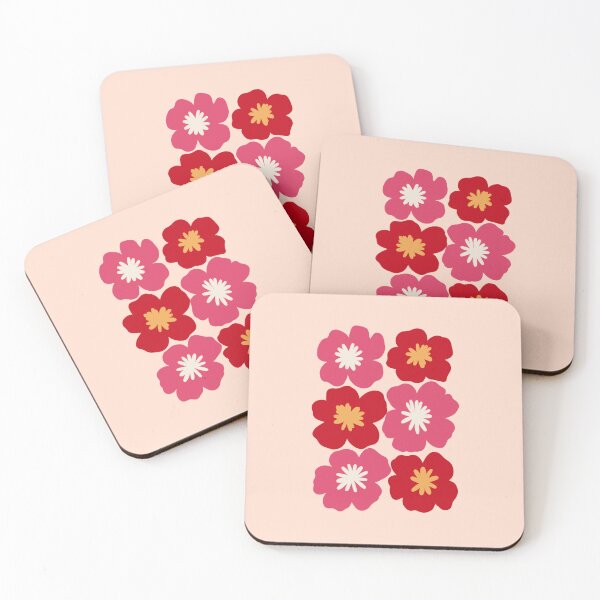 Item preview, Pink Red Floral Illustration designed and sold by soheedesigns.