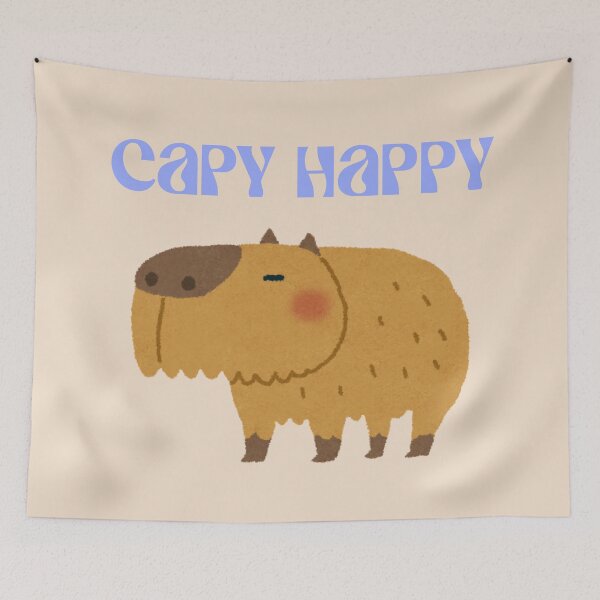 Item preview, Capybara - Cappy Happy designed and sold by SpartanDStore.