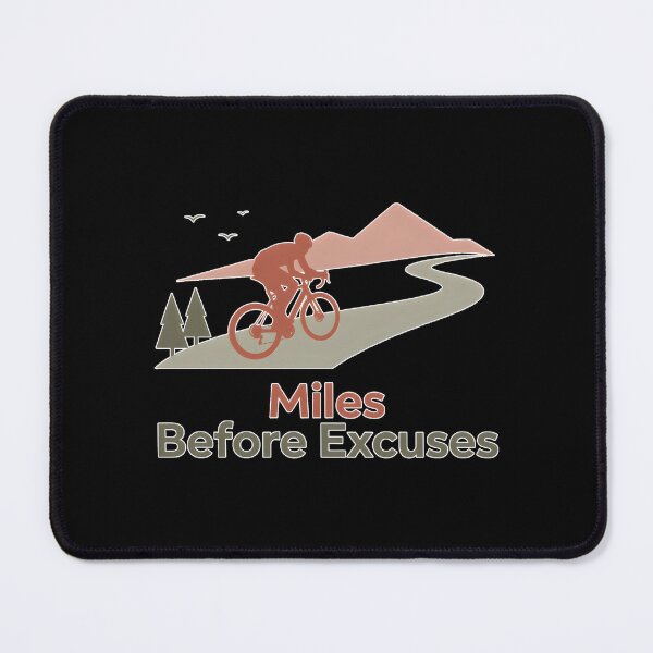 Item preview, Miles Before Excuses – Minimal Gravel Bike Cycling Adventure Design designed and sold by ImaginedSpace7.