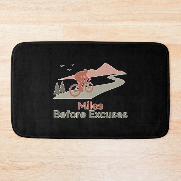 Item preview, Miles Before Excuses – Minimal Gravel Bike Cycling Adventure Design designed and sold by ImaginedSpace7.
