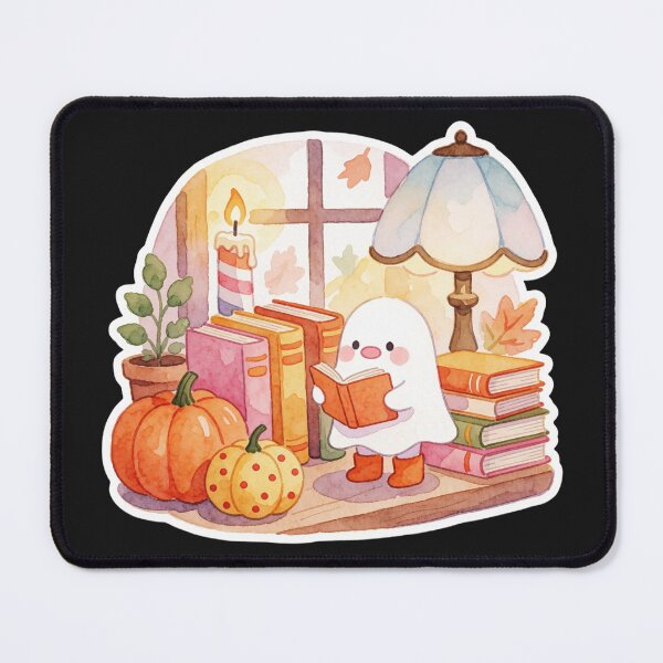 Item preview, Ghost Librarian | Cozy Bookish Halloween Spirit designed and sold by AillustriaAK.