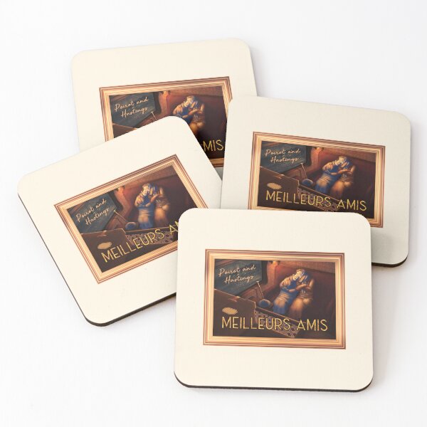 Item preview, Poirot and Hastings (on Cream) designed and sold by PawsitiveMum3.