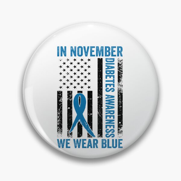 Item preview, In November Diabetes Awareness We Wear Blue Supporter designed and sold by SofenArt.