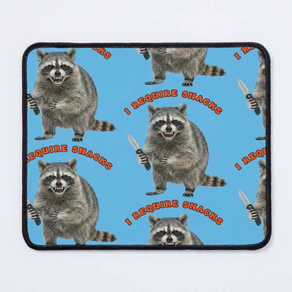 Item preview, Funny Angry Raccoon Holding Knife designed and sold by TeeARTHY.