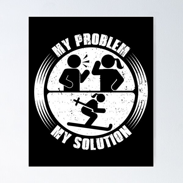 Item preview, Cross Country Skier My Problem My Pictogram Mom designed and sold by tshirtconcepts.
