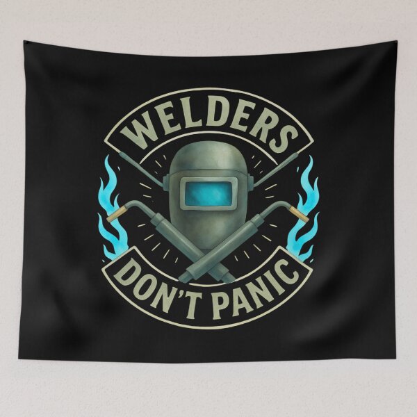 Item preview, American Welders Don't Panic | Welder Shirt designed and sold by LabCore.