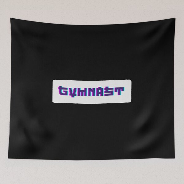 Item preview, Gymnast Glitch Aesthetic Typography Sport V3 designed and sold by creativerooney.