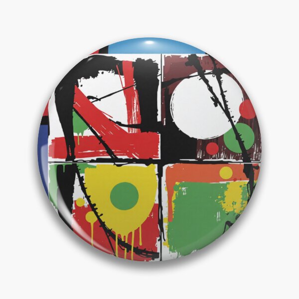 Item preview, playful disorder stamp colorful geometric abstract design designed and sold by SmashingDeals.
