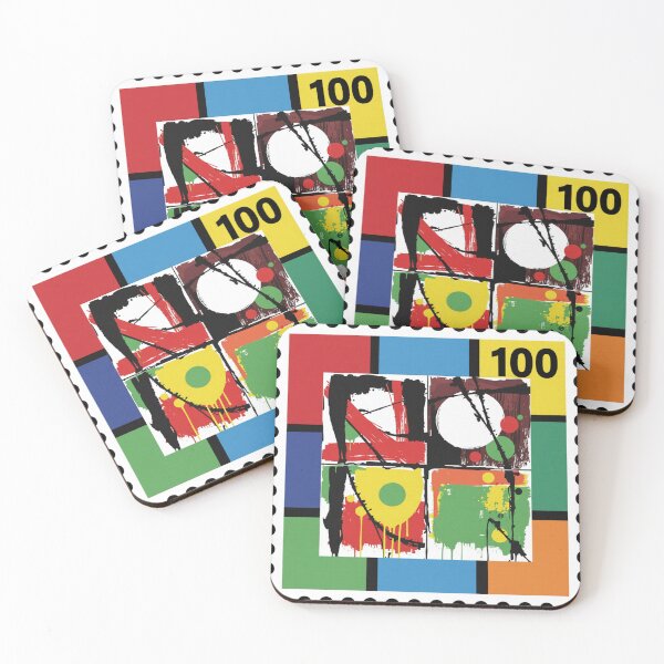 Item preview, playful disorder stamp colorful geometric abstract design designed and sold by SmashingDeals.