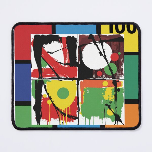 Item preview, playful disorder stamp colorful geometric abstract design designed and sold by SmashingDeals.