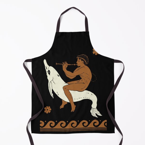 Item preview, Arion on a Dolphin – Etruscan Mythology Illustration, Ancient Greek Musician, Classical Art Design designed and sold by Ancient-Tales.